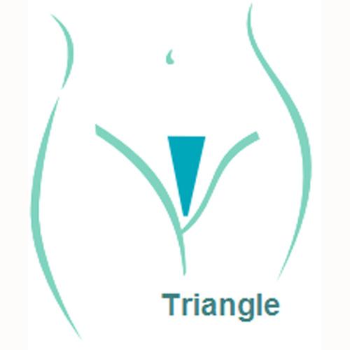 Ladyshape Triangle intimate shaving stencil 2