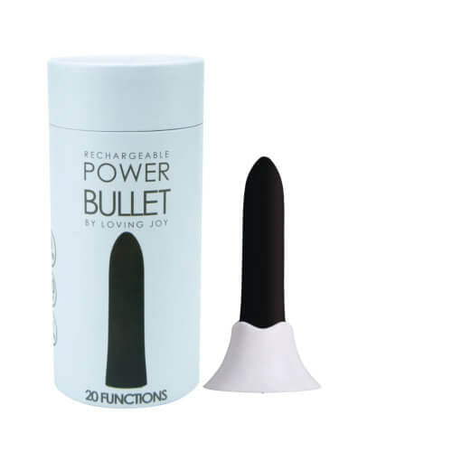 Loving Joy Power Bullet Vibrator - Black 1