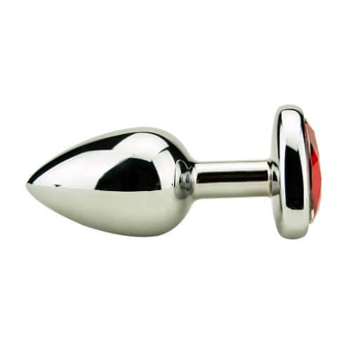 Precious Metals Heart Shaped Anal Plug Silver 4