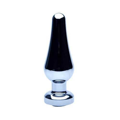 Precious Metals Smooth Silver Anal Plug-Small 2