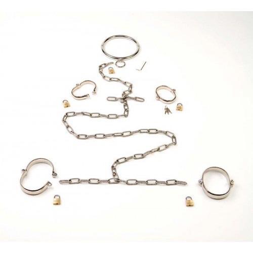Rapture 5 Piece Stainless Steel Restraint Set Small 4