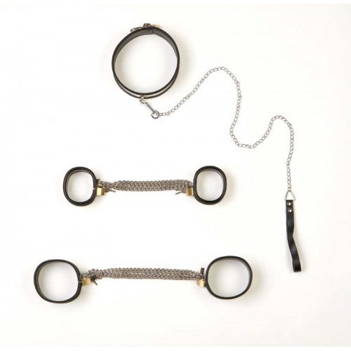 Rapture 5 Piece Steel Band Bondage Set Large 1