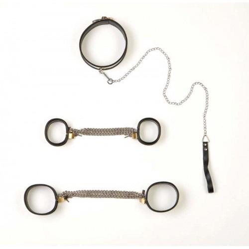 Rapture 5 Piece Steel Band Bondage Set Small 2