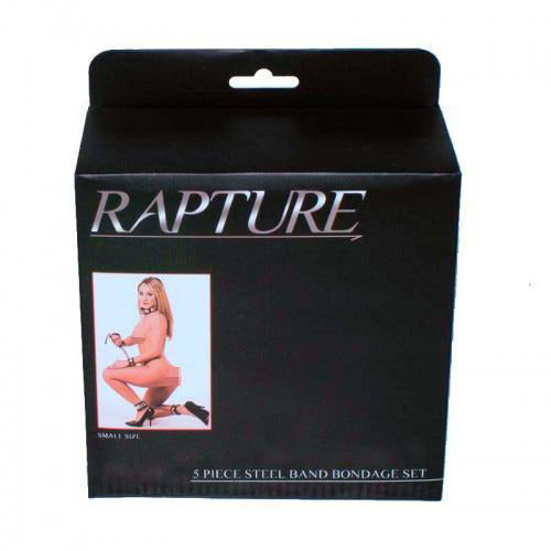 Rapture 5 Piece Steel Band Bondage Set Small