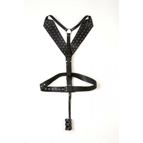Rapture Male Leather Bondage Harness 1