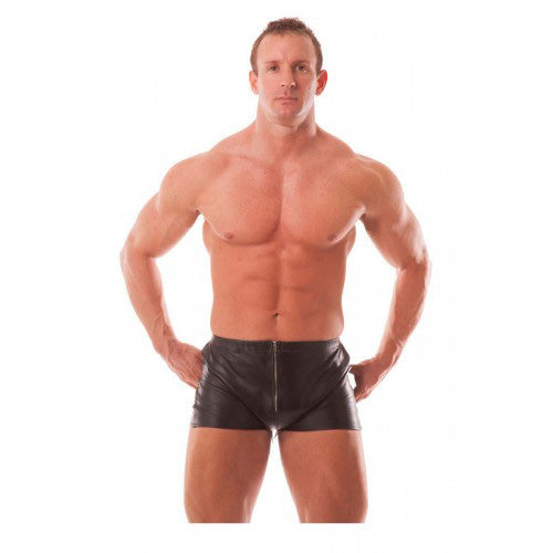 Rapture Male Leather Shorts Large 1