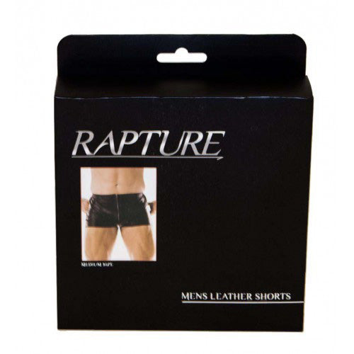 Rapture Male Leather Shorts Large