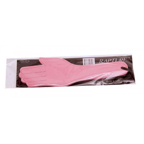 Rapture Pink/Black Leather Reversible Hand Paddle 2