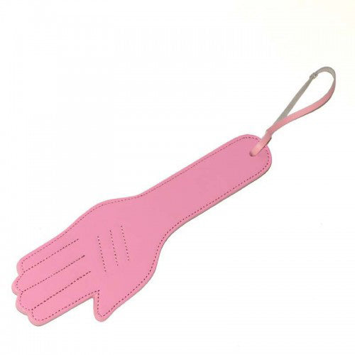 Rapture Pink/Black Leather Reversible Hand Paddle 3