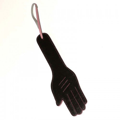 Rapture Pink/Black Leather Reversible Hand Paddle 4