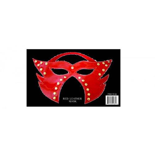 Rapture Red Leather Mask 1