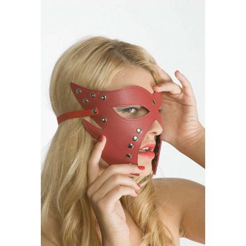 Rapture Red Leather Mask 3
