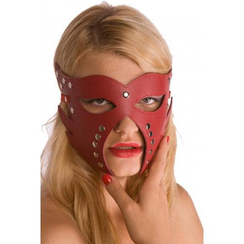 Rapture Red Leather Mask 4