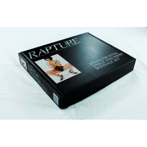 Rapture Stainless Steel Ankle and Wrist Bondage Set 2