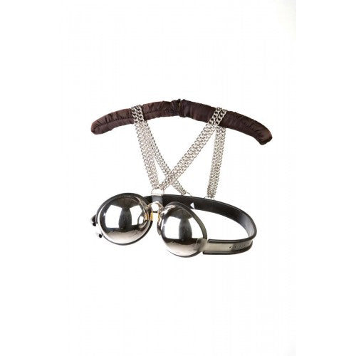 Rapture Stainless Steel Bra with Black Trim Small 1