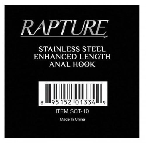 Rapture Stainless Steel Enhanced Length Anal Hook 1