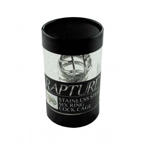 Rapture Stainless Steel Six Ring Cock Cage