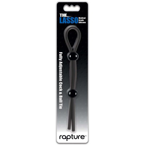 Rapture THE LASSO Silicone Cock & Ball Tie Black
