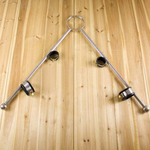 Rapture Triangular Collar Cuffs and Shackles Bondage Rig 3