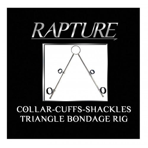 Rapture Triangular Collar Cuffs and Shackles Bondage Rig
