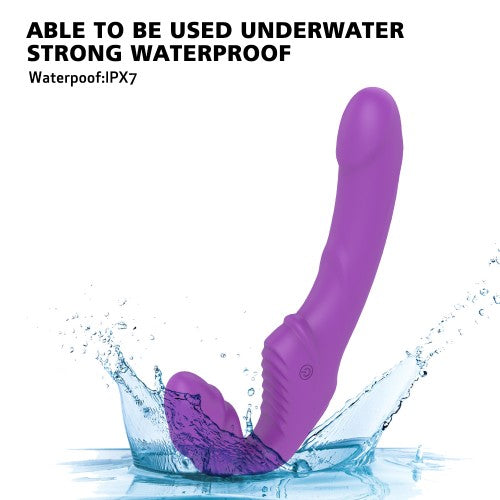 STIM U Dual Ended Silicone Rechargeable Vibrator Purple (4)