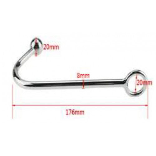 Stim U Metal Anal Hook 17.6 cm measurement