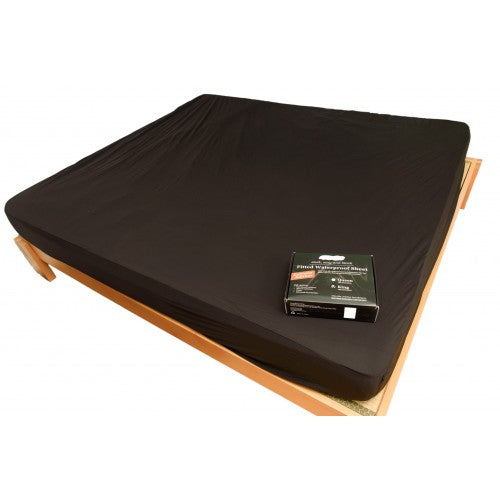 Black Waterproof Fitted Sheet DOUBLE 6