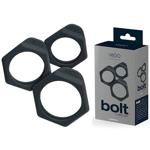 VEDO BOLTS - Cock Ring - JUST BLACK
