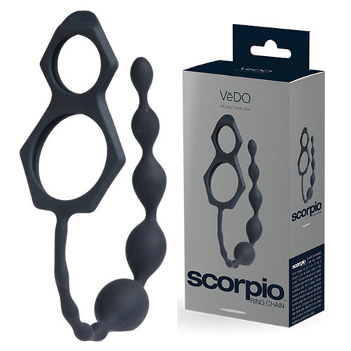 Vedo Scorpio - Cock and Ball and Anal Chain - JUST BLACK