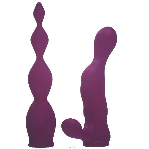 sex toy accessories adrien lastic 2x anal attachment set purple
