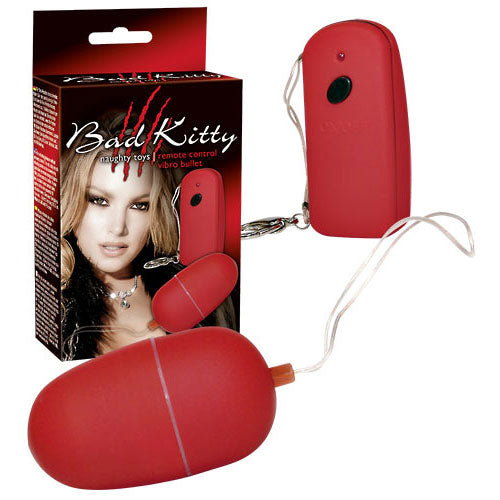 balls & eggs bad kitty remote control vibro bullet red 