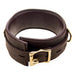 bondage bound nubuck leather collar