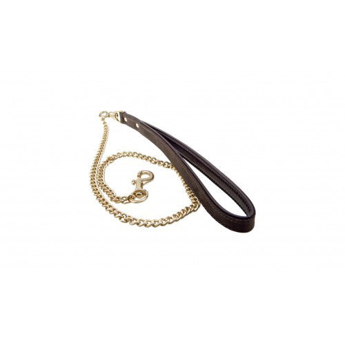 bondage bound nubuck leather leash black