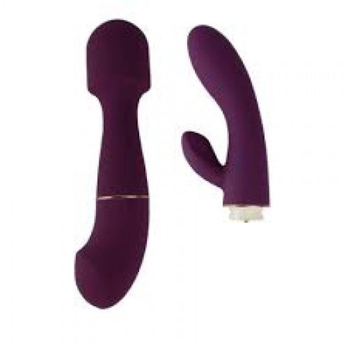 dua interchangeable vibrator & attachments purple 1