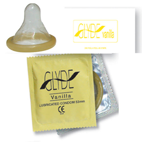 glyde flavoured condoms bulk 100 vanilla
