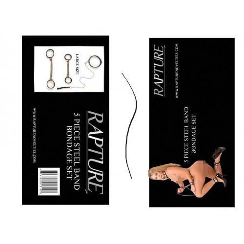 Rapture 5 Piece Steel Band Bondage Set Large 4