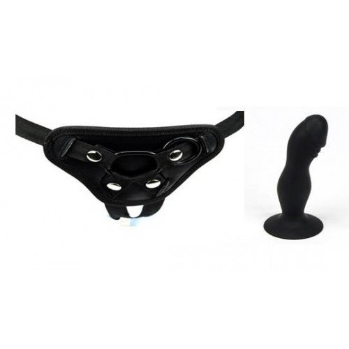 Stim U 6 Inch Silicone Strap-On Dildo Kit 2