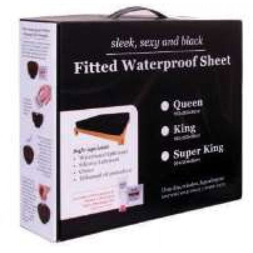 Black Waterproof Sheet Super King