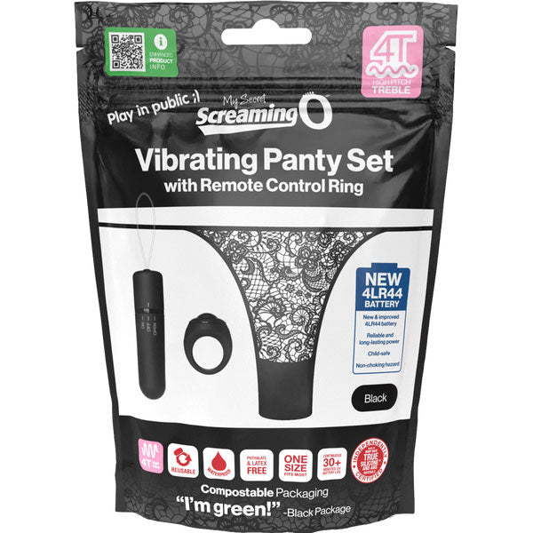 Vibrating Panty Set W/ Remote Ring 4T High Pitch Treble (2)