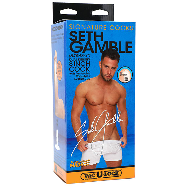 Seth Gamble 8" ULTRASKYN Cock With Removable Vac-U-Lock Suction Cup 