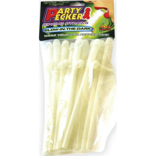 Party Pecker Sipping Straws (Glow-In-The-Dark)