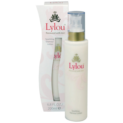 assorted lylou sparkling glamour lotion packaging