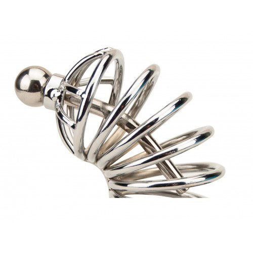 Impound Corkscrew Male Chastity Device with Penis Plug 2
