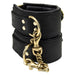 Bound Noir Leather Slim Wrist Cuffs