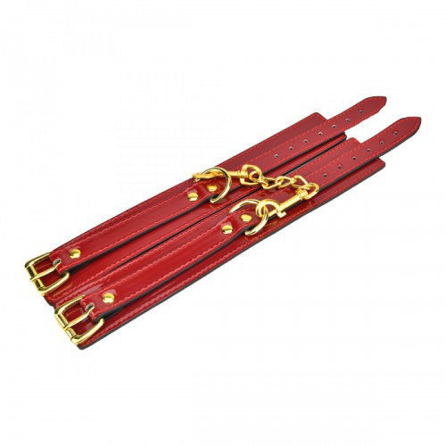 Bound To Please Red Ankle Cuffs 2