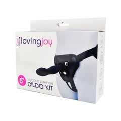 Loving Joy 6 Inch Silicone Strap On Dildo Kit 3