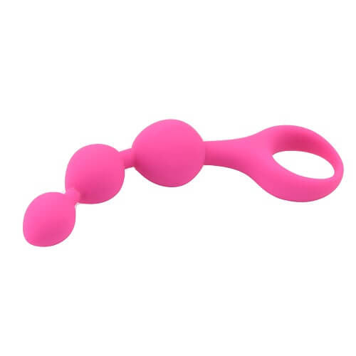 Loving Joy Triple Ripple Anal Beads Pink 3