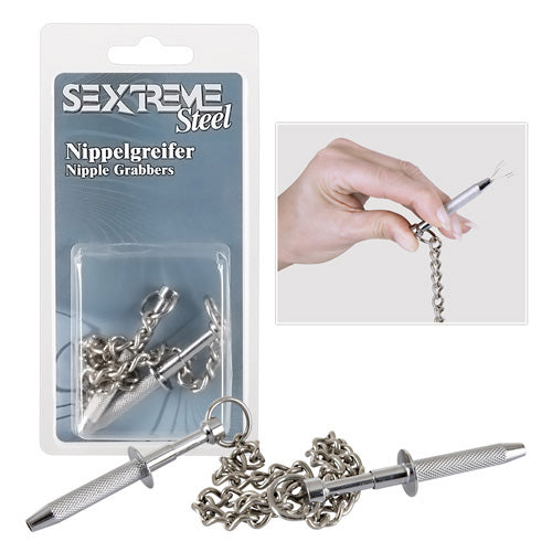 nipple accessories sextreme nipple grabbers silver