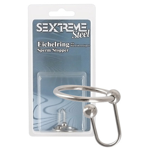 sex toy accessories sextreme sperm stopper 28mm silver