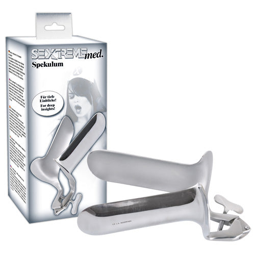sex toy accessories sextreme vaginal speculum silver